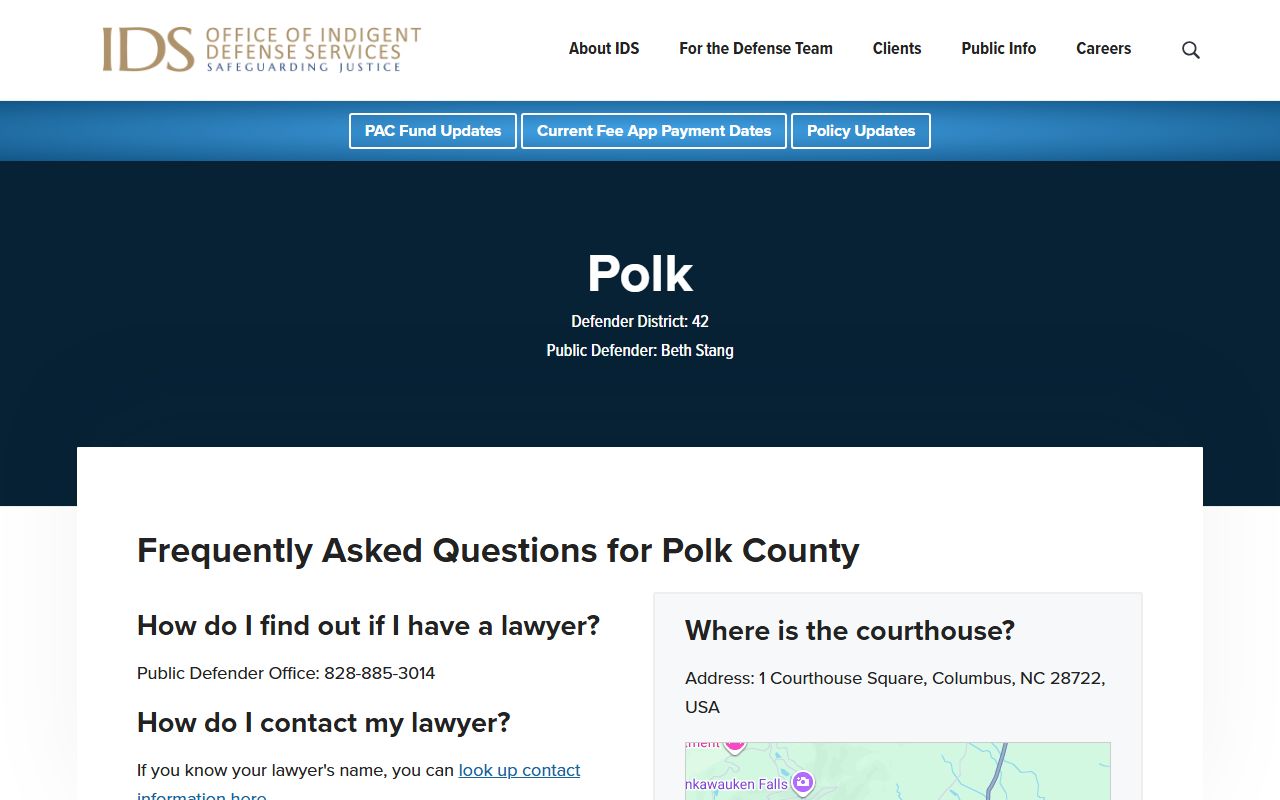 Polk County Clerk of Superior Court records portal training resource