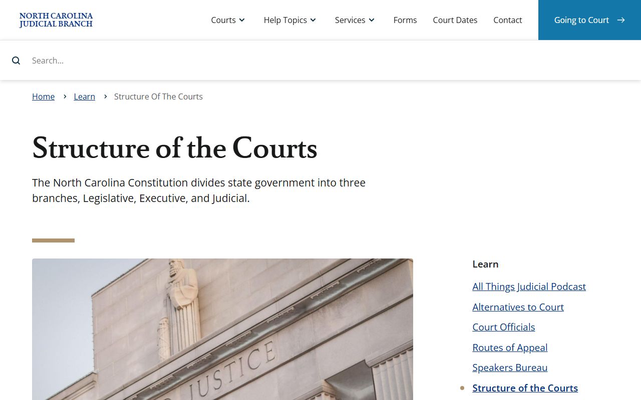 Polk County court dockets North Carolina court structure