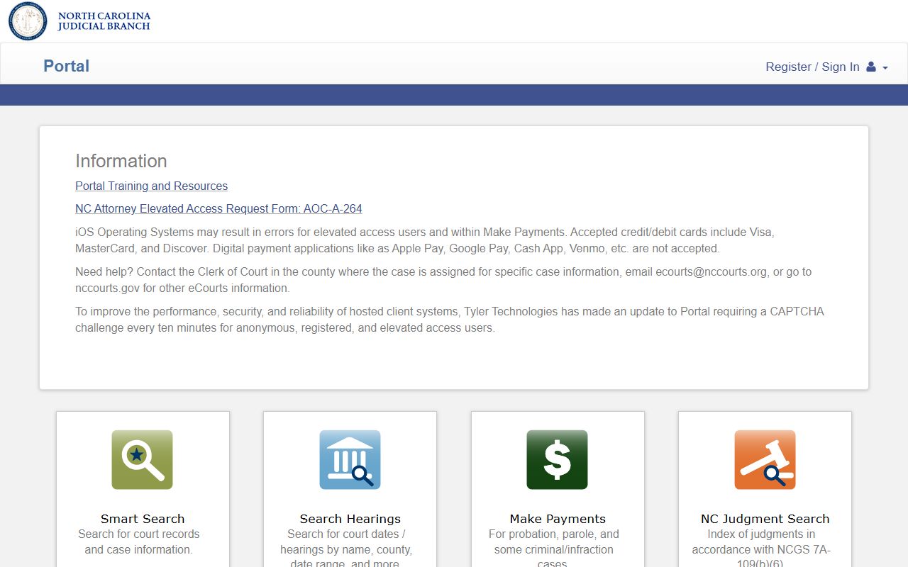 Polk County court records search on NC eCourts Portal