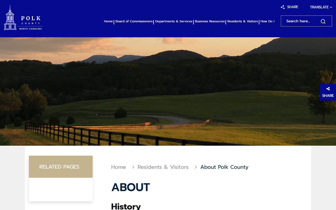 Polk County court records local history and county background