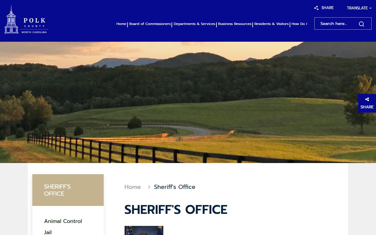 Polk County warrant records sheriff office source page